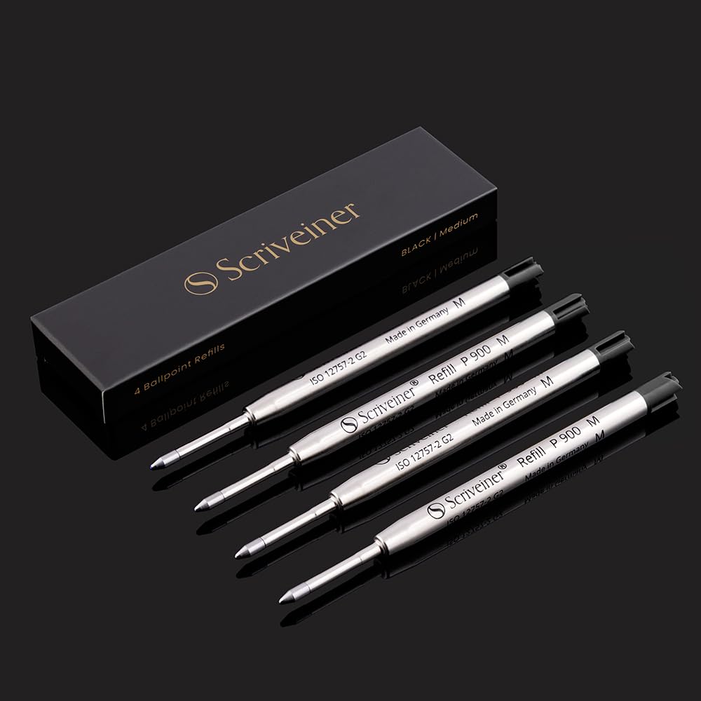 Amazon | Scriveiner ボールペン替え芯、ブラックミディアム純正